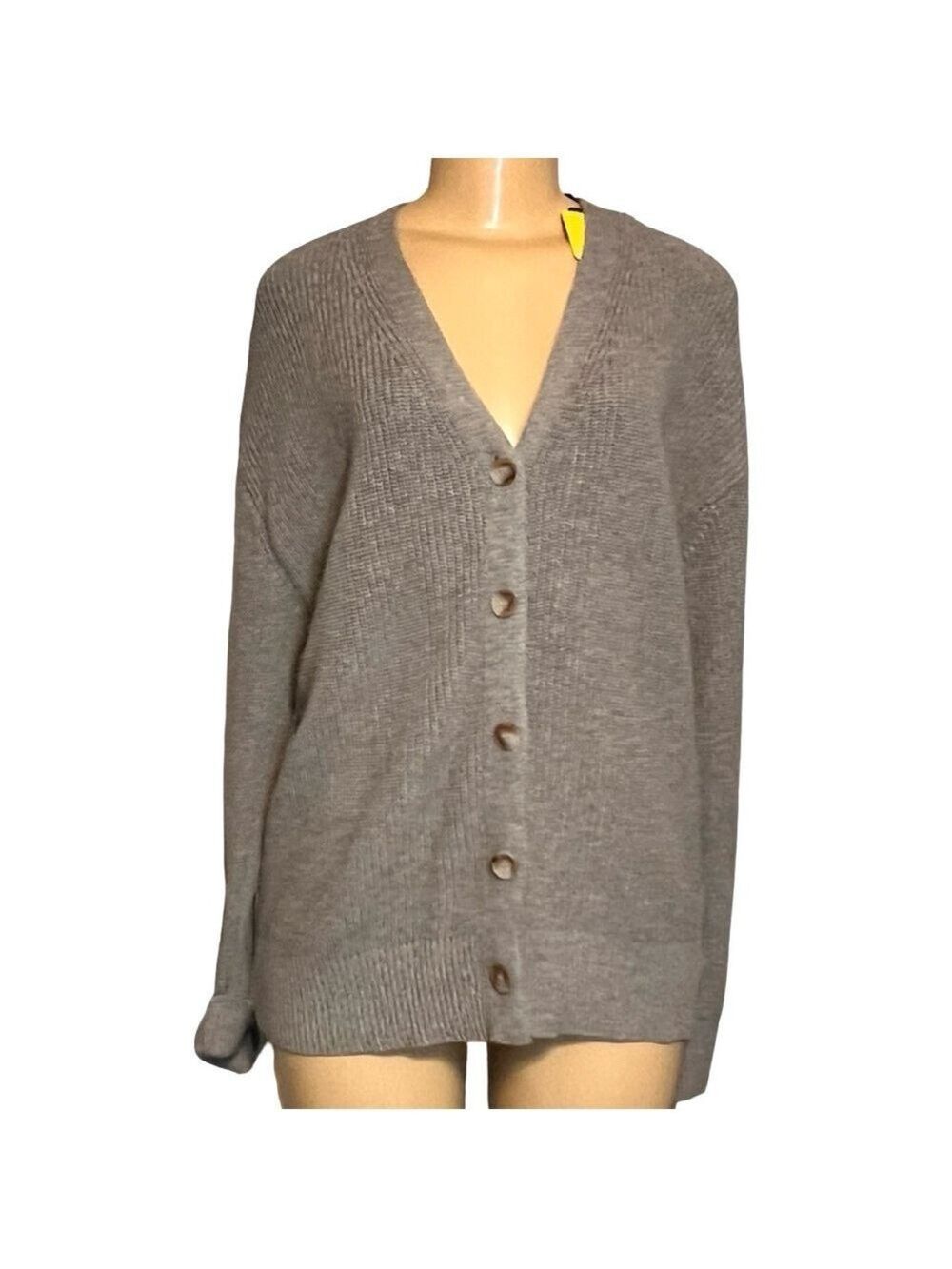 Hudson Los Angeles Oversized Cotton Cardigan – Size S – Grey - NWT $58 - Picture 2 of 5